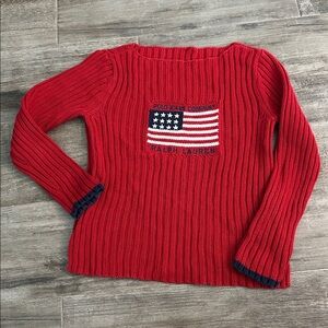 Polo Jeans Company Ralph Lauren Boat Neck Flag Sweater Vintage- No tags